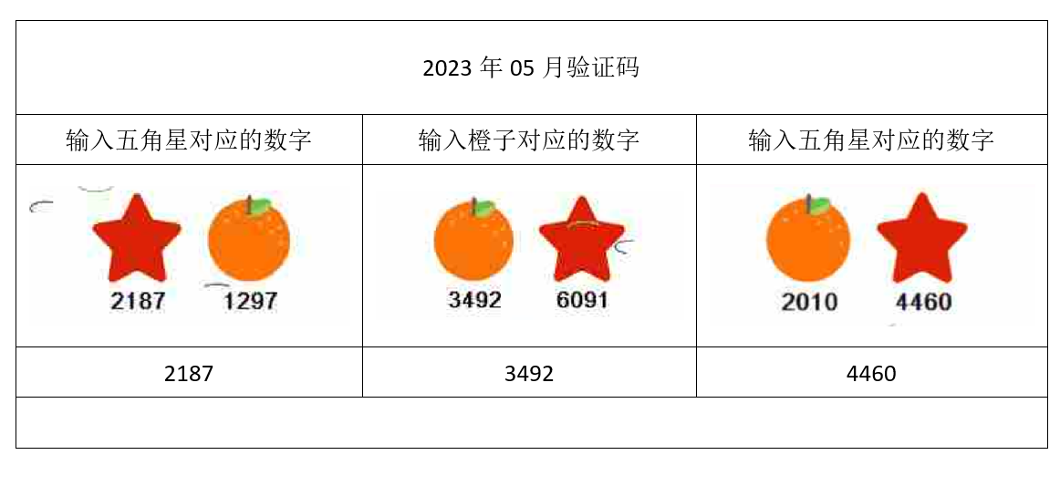 2023年05月验证码
