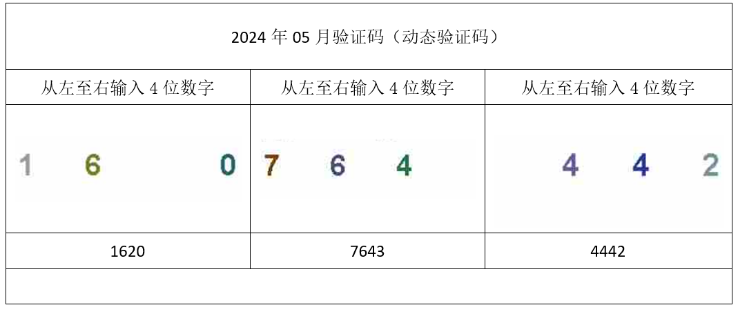2024年05月验证码