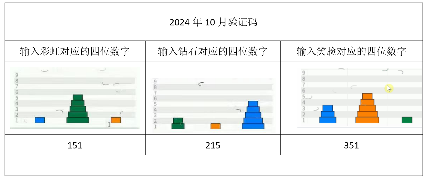 2024年10月验证码