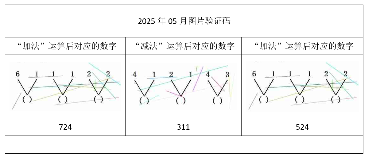 2025年05月验证码
